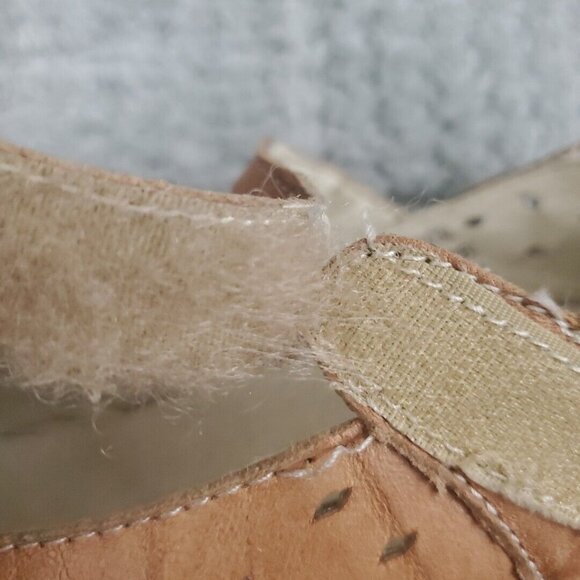 Propet Mary Jane Shoes Womens Size 7.5 M Brown Leather Hook & Loop FLAWS - Picture 10 of 10